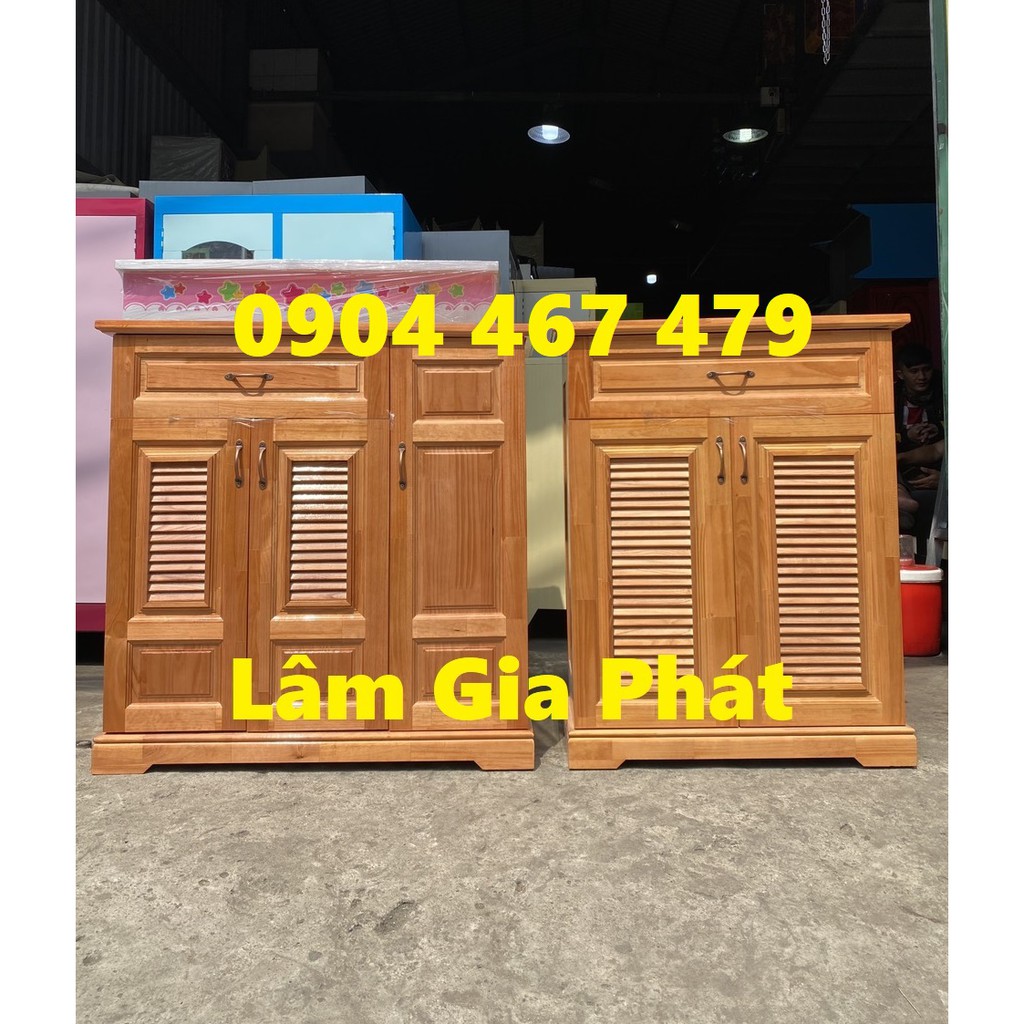 Tủ gỗ - tủ đựng giày gỗ thông rộng 80 cm giá tốt - freeship