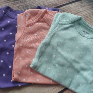 Set 4 bodysuit dài tay bé gái Carter's