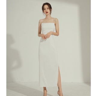 Đầm hai dây xẻ tà ellie -tk112