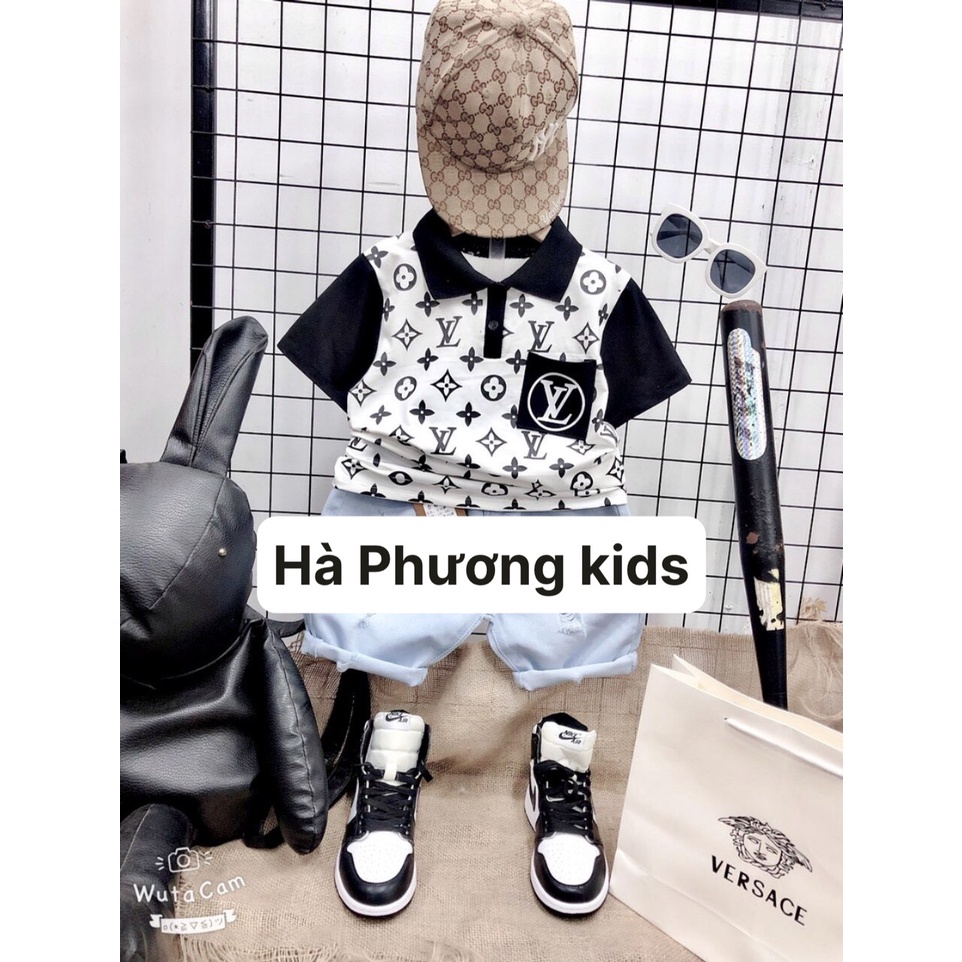 Đồ bộ bé trai quần bò áo cotton 8-40kg. Bộ mùa hè cho bé cotton1-8 tuổi