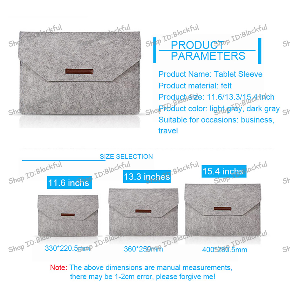 MAC Túi Đựng Bảo Vệ Bằng Vải Nỉ Cho Macbook Air Pro Retina 11 12 13 15 Inch 13.3 Inch | BigBuy360 - bigbuy360.vn