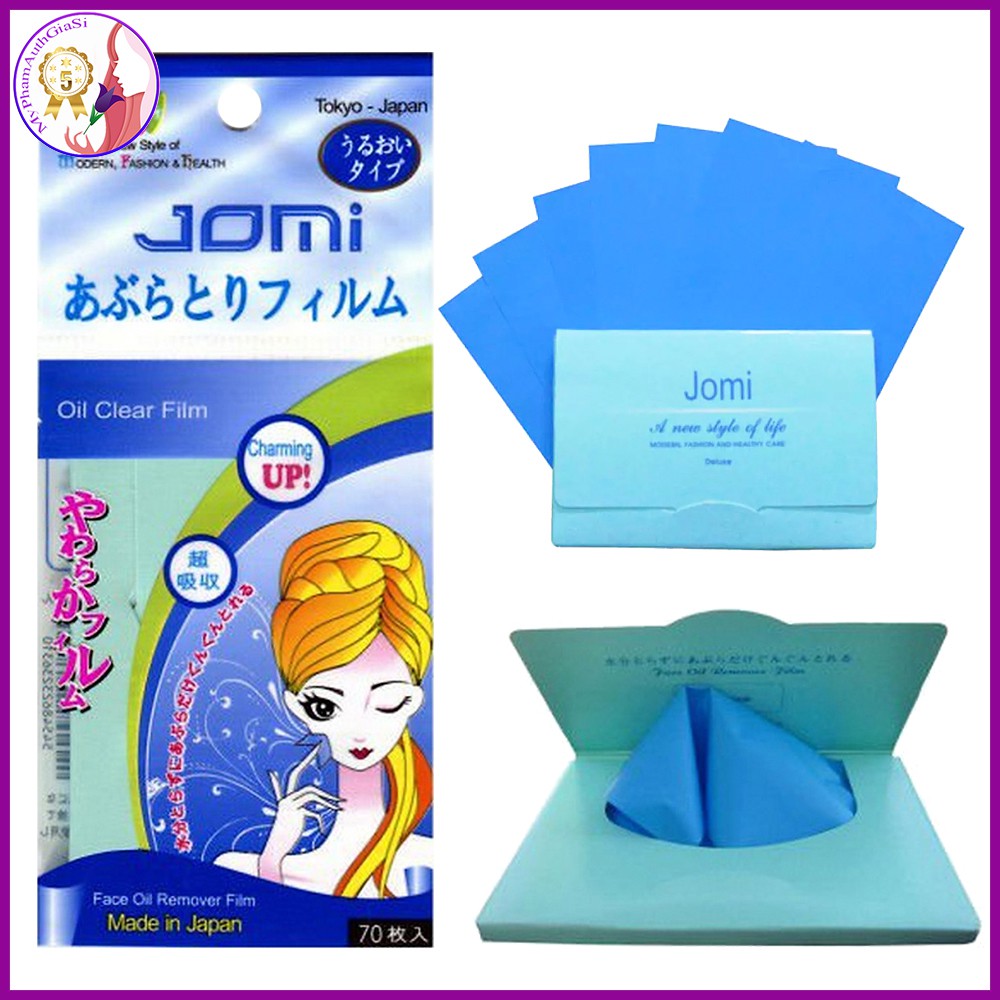 Giấy thấm dầu jomi oil remover film 70 tờ