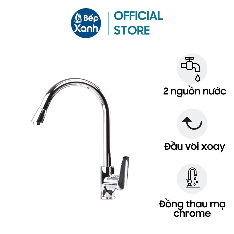 [FREESHIP HCM] Vòi Rửa Chén Malloca K279N - Đồng Thau Mạ Chrome