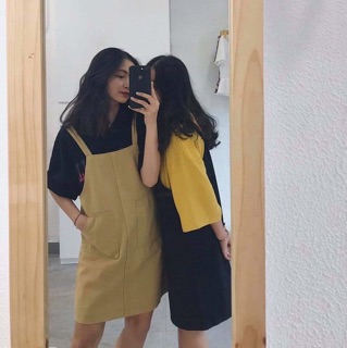 YẾM KAKI BASIC HÀN QUỐC ( Màu : đen - be )