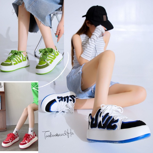 Giày Bánh Mì Nữ Họa Tiết Chữ Mẫu Mới Cực Hot M7 - Tao.baotrend.Hn