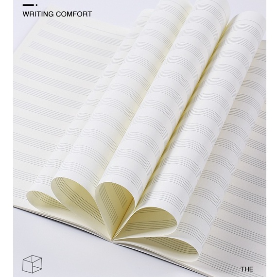 Vở Chép nhạc B5 chép lời bài hát sáng tác, giấy chuyên dụng chính hãng SENMU