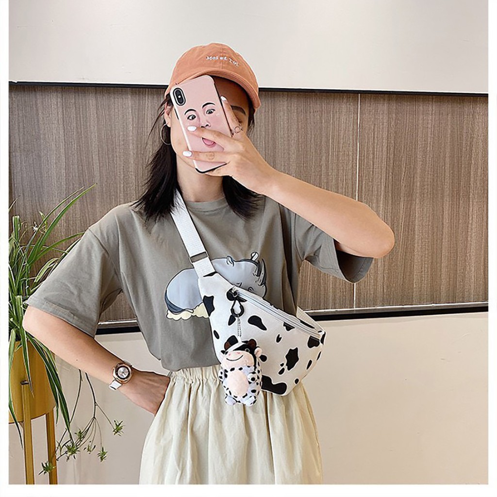 Túi tote vải bò sữa canvas nữ đẹp đeo chéo thời trang hàn quốc giá rẻ DC494