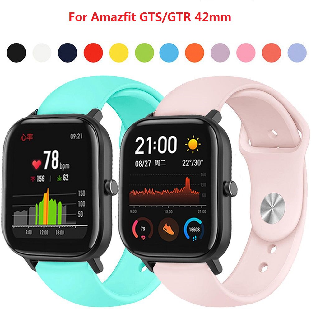 Dây Đeo Silicon 20mm Cho Xiaomi Huami Amazfit Gts/Gtr Bip Lite watch Starp