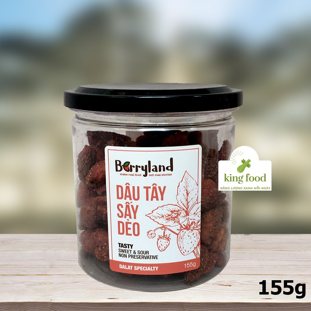 Dâu tây sấy dẻo BerryLand - Đặc sản Đà Lạt - 100% từ tự nhiên - Vafaco