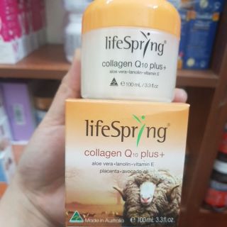 Kem dưỡng da chống lão hoá thấm cực nhanh KEM CỪU LIFESPRING COLLAGEN Q10 PLUS