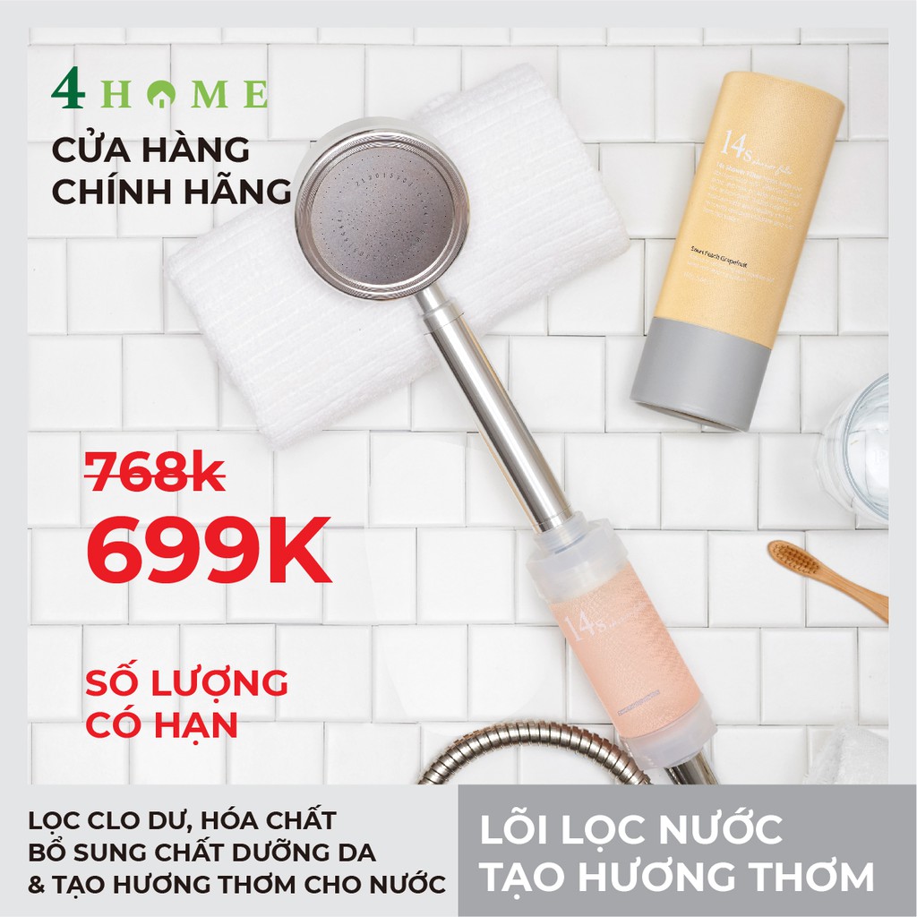 LÕI LỌC NƯỚC TẮM LỌC CLO DƯ & BỔ SUNG VITAMIN C - 14S - 14s shower filter