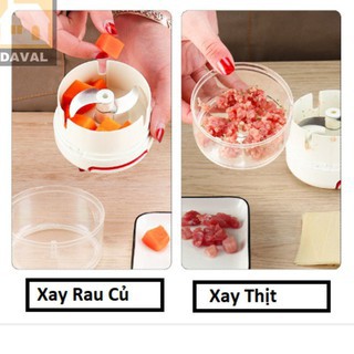 Dụng cụ xay tỏi ớt bằng tay Mini Food Chopper Tiện Dụng, Máy xay tỏi, thực phẩm cầm tay đa năng