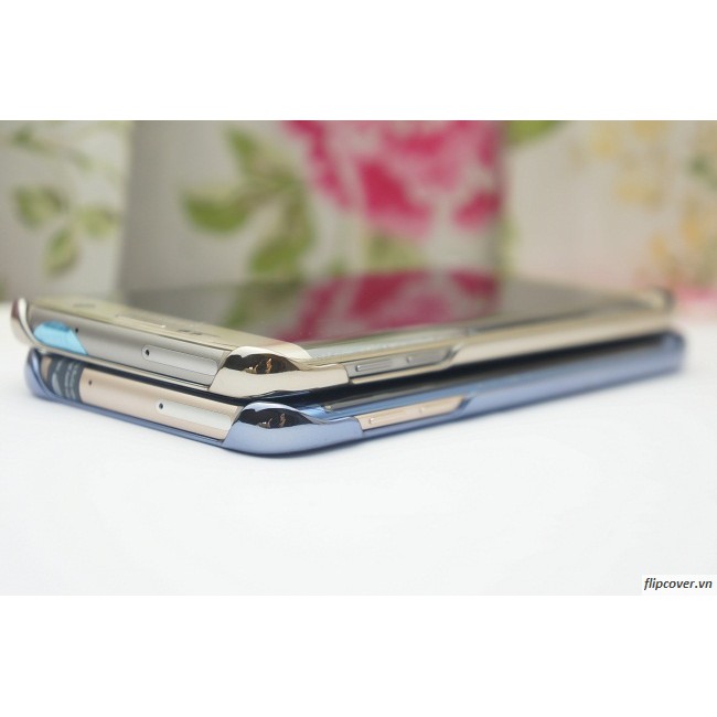 Ốp clear cover galaxy s7 chính hãng|Viền Màu xanh đen