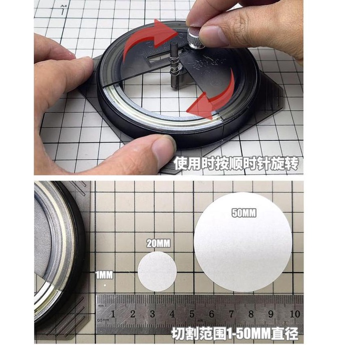 Dụng cụ mô hình cắt tròn 1-50mm MS075 Alloy bearing cutting and rounding Delimiting machine