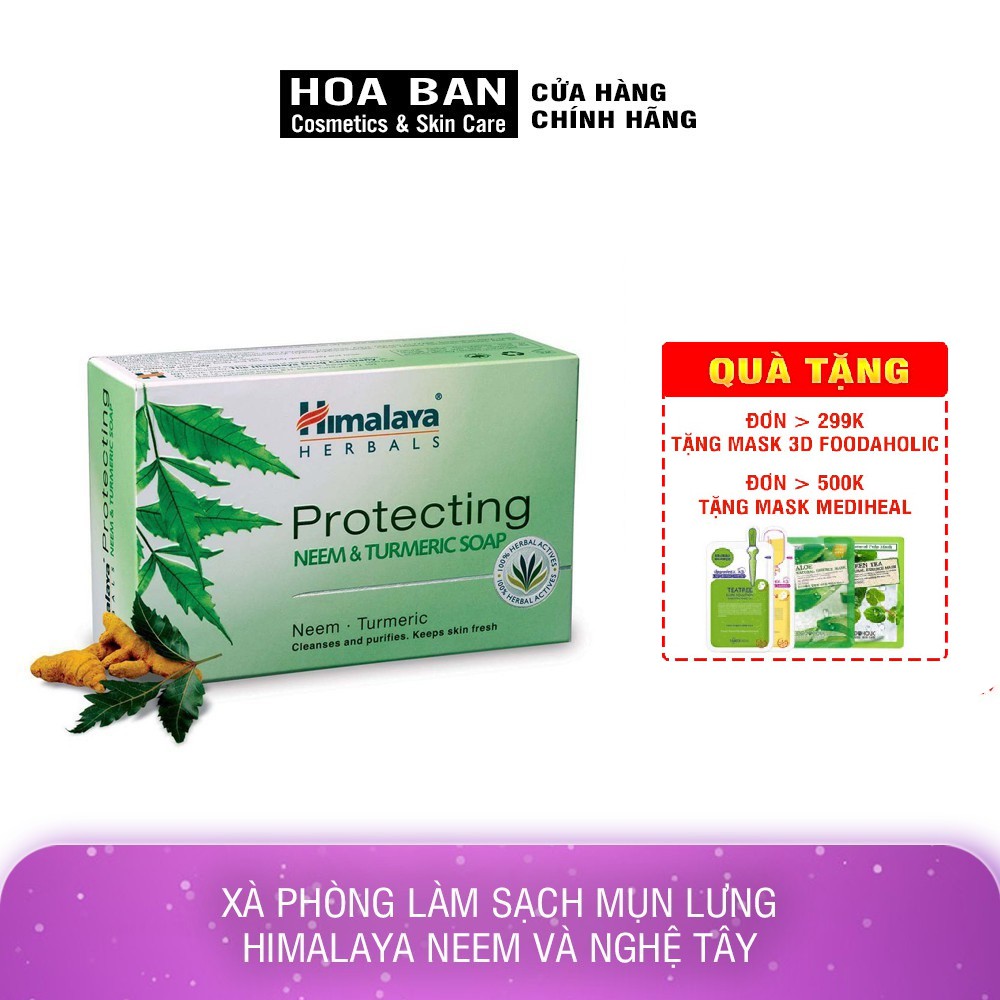 Xà phòng làm sạch mụn lưng Himalaya Neem Soap 75g | BigBuy360 - bigbuy360.vn