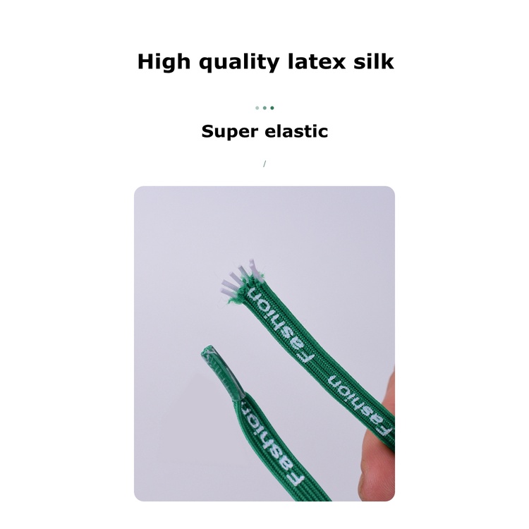 1 Cặp Dây Giày Co Giãn In Chữ Cái Không Cần Buộc Dây Giày Cho Nam Và Nữ