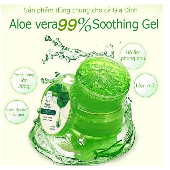 Gel Nha Đam Dưỡng Ẩm và Làm Mềm Da, Gel Lô Hội 98% Aloe Vera Gel Zu Cosmetics