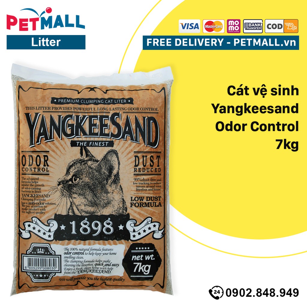 Cát vệ sinh Yangkeesand Odor Control 7kg Petmall