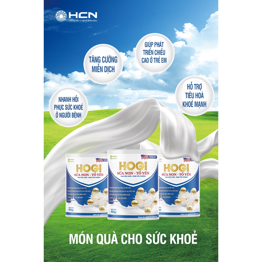 Sữa non Tổ Yến 900g Hogi tăng cường đề kháng bổ sung dinh dưỡng giúp xương chắc khỏe