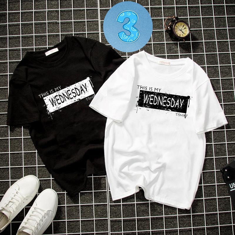 Album 12 - áo thun unisex 7 ngày trong tuần phong cách cá tính vải dày mịn