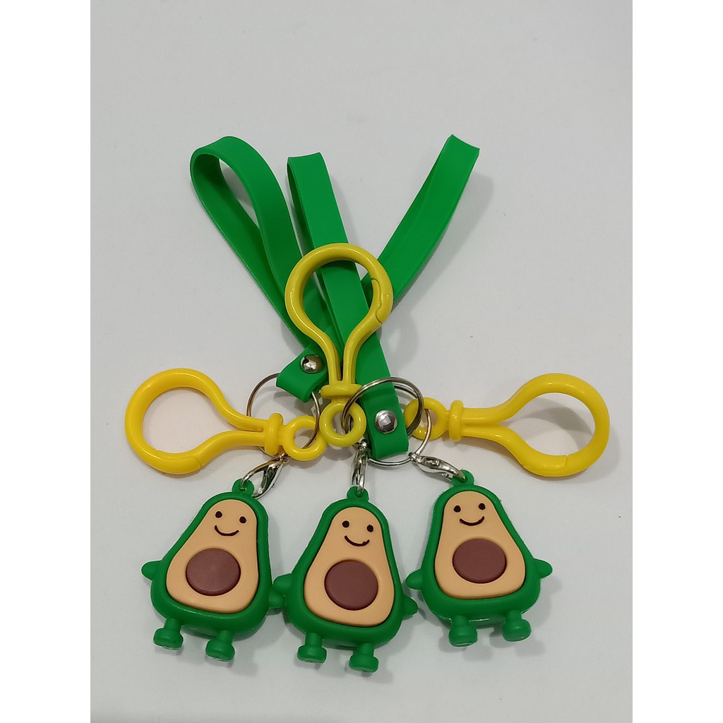 🌺Móc khóa trái bơ dễ thương🌺-Móc khóa hình bơ dễ thương, móc khóa bơ-Móc khóa quả bơ mẫu 2