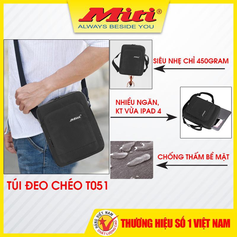 Túi đeo chéo FREE SHIP Túi đeo chéo thời trang nam đựng vừa ipad T051 [Miti]