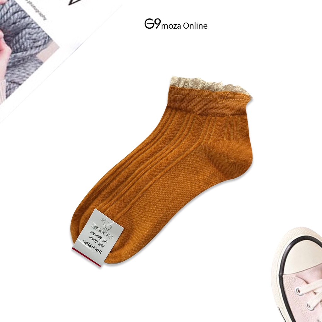 Tất nữ cổ ngắn 01 G9moza với chất liệu cotong