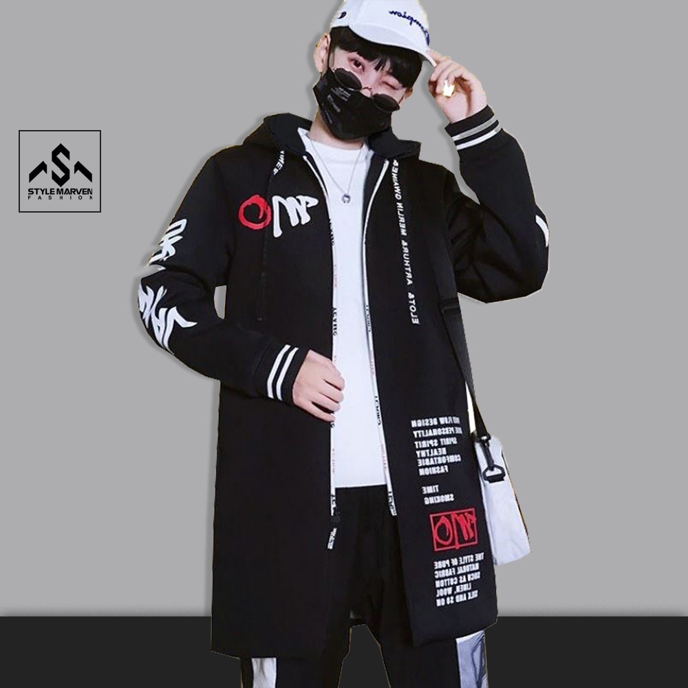 Áo khoác mỏng thu đông dáng dài STYLE MARVEN in hình trẻ trung, năng động - AO KHOAC NAM 9000020C