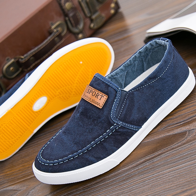 Giày lười vải Canvas thoáng khí thời trang cho nam size 38-45 | BigBuy360 - bigbuy360.vn