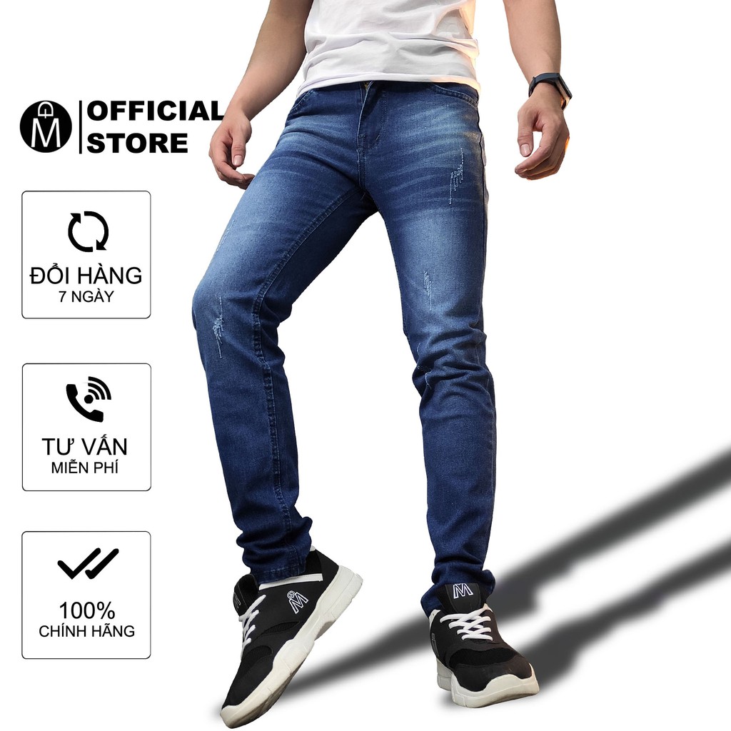 [Mã FAMALLT5 giảm 15% đơn 150K] Quần jean nam co giãn MĐ Q795 xanh