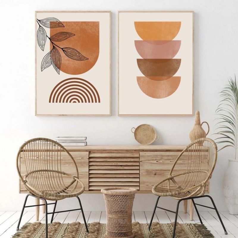 Bộ tranh treo phòng bếp kích thước 40x60 có đinh treo tranh tặng kèm.