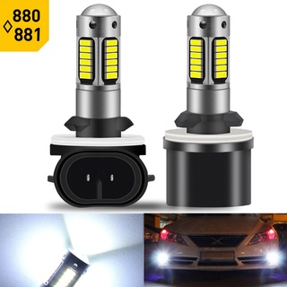 2 bóng đèn pha chống sương mù 880 h27 881 h3 h1 4014-30smd cho xe hơi