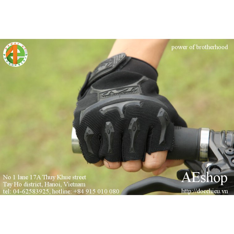 Găng tay hở ngón găng tay chơi thể thao Mechanix