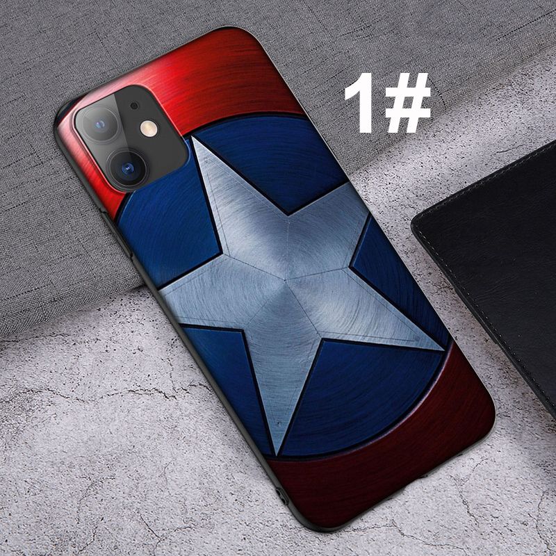 iPhone XR X Xs Max 7 8 6s 6 Plus 7+ 8+ 5 5s SE 2020 Casing Soft Case 16SF Captain America Marvel mobile phone case