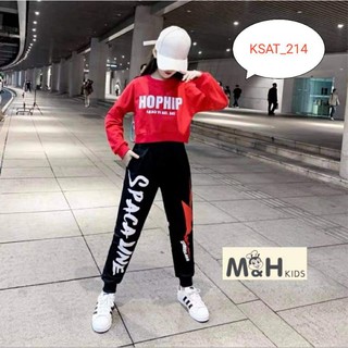 [SIÊU ĐẸP] Set đồ HipHop cho bé gái cực ngầu