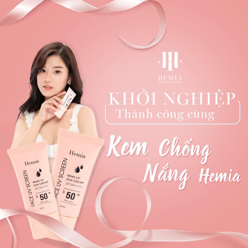 [HOT 2021] Kem Chống Nắng Hemia Nhập Khẩu Hàn Quốc Dưỡng Trắng Make up Bảo Vệ Da Chống Lão Hoá - Da Dầu, Da mụn, Da khô | BigBuy360 - bigbuy360.vn
