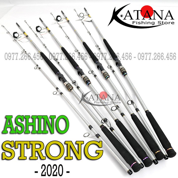 Cần câu bạo lực Ashino Strong 2020 - Pad máy mới - Khoen Fuji - Tải cá 36kg. 3m0 3m15