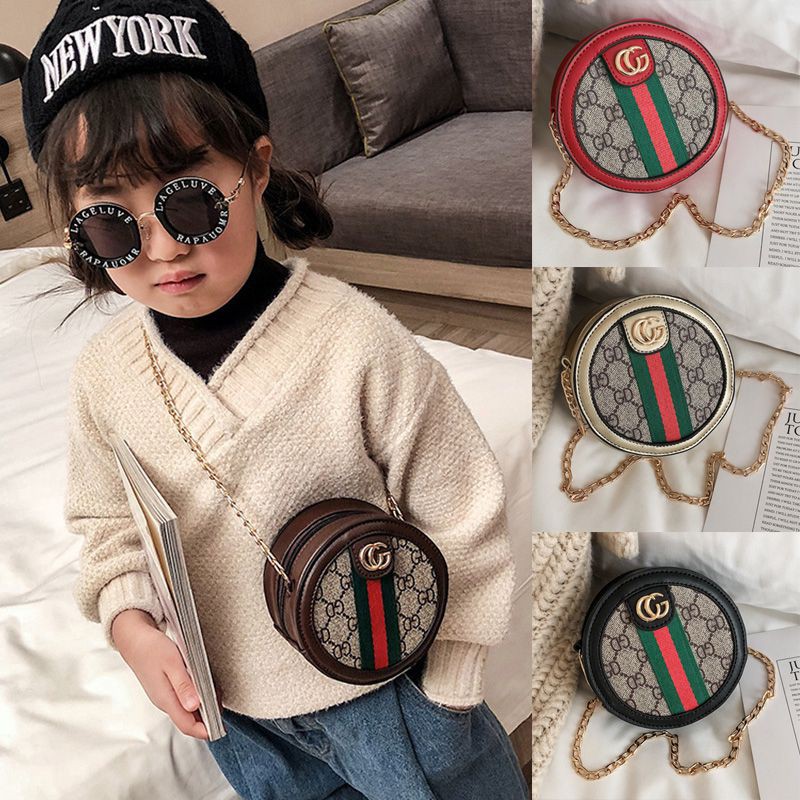 Túi đeo chéo hình tròn phong cách sành điệu dành cho các bé