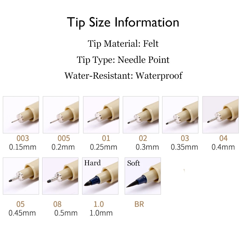 Bộ 10 Bút Lông Heoma Đánh Dấu Vẽ Tranh Nghệ Thuật Hoạt Hình