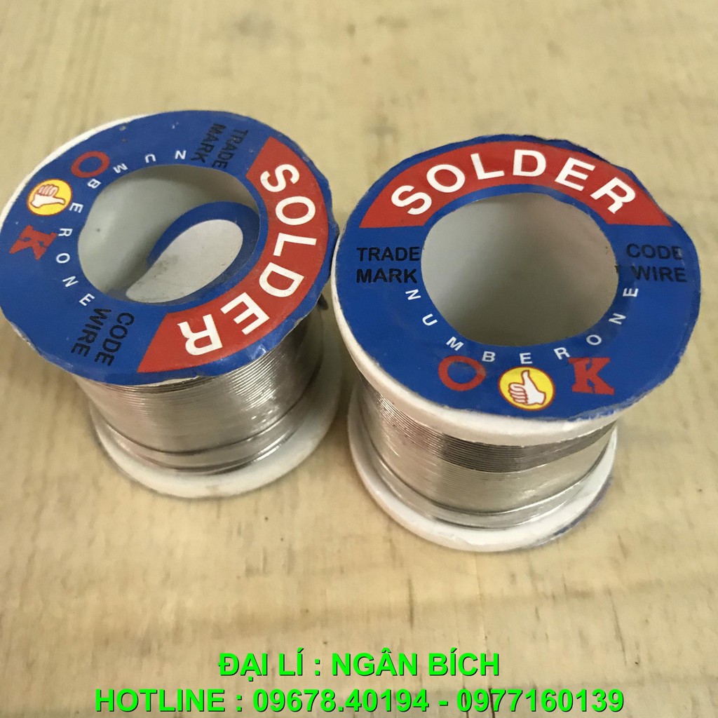 Thiếc Hàn SOLDER-Ok 0.8mm Cuộn  100g