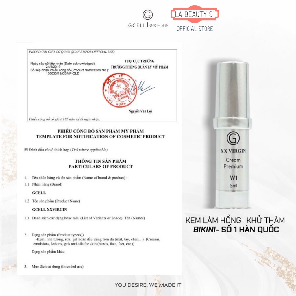 Kem Làm hồng Xxvirgin W - GCELL | BigBuy360 - bigbuy360.vn