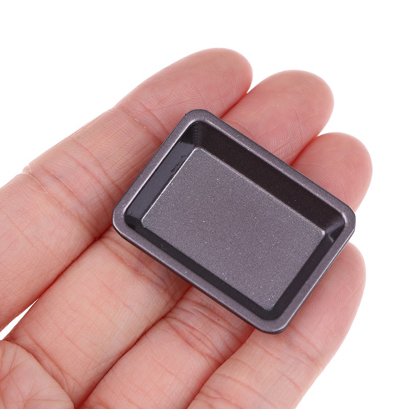 Khay Kim Loại Mini Đựng Đồ Chơi Cho Nhà Búp Bê Tỉ Lệ 1: 1