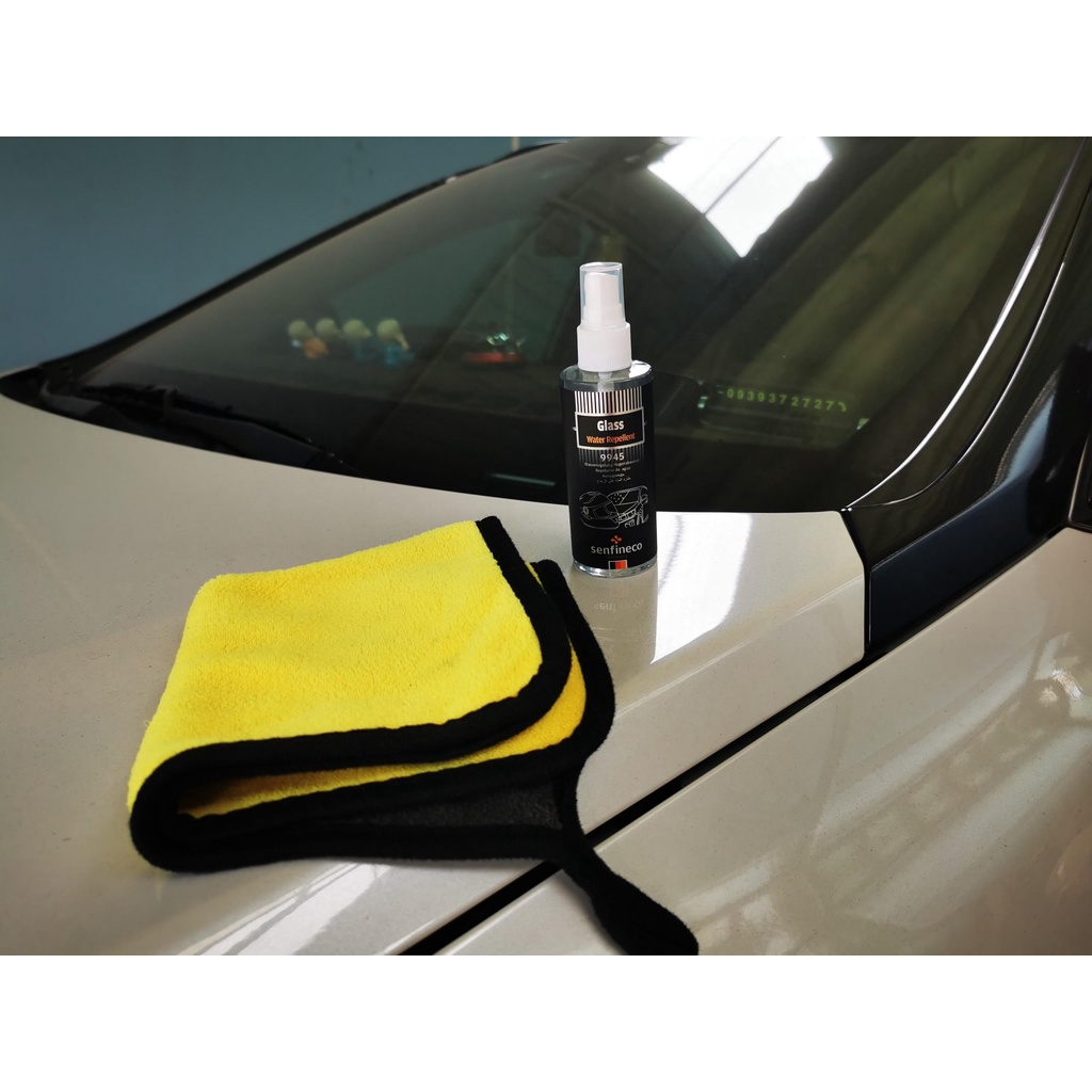 Dung Dịch Nano Chống Bám Nước Trên Kính Xe Senfineco 9945 Của Đức 100ml Tặng Khăn Microfiber