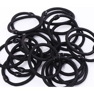 Combo 10 dây buộc tóc đen 1 hạt