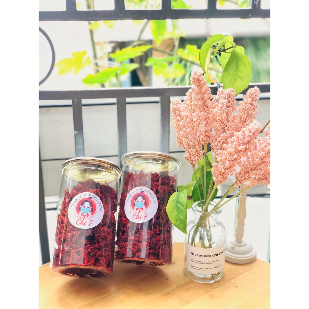 Khô bò sợi, hủ pet 300gr, Ăn vặt chị 7