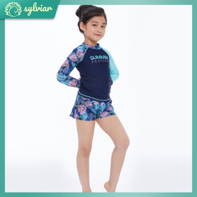 Bộ Đồ Bơi Dài Tay Chống Nắng Nhanh Khô Cho Bé