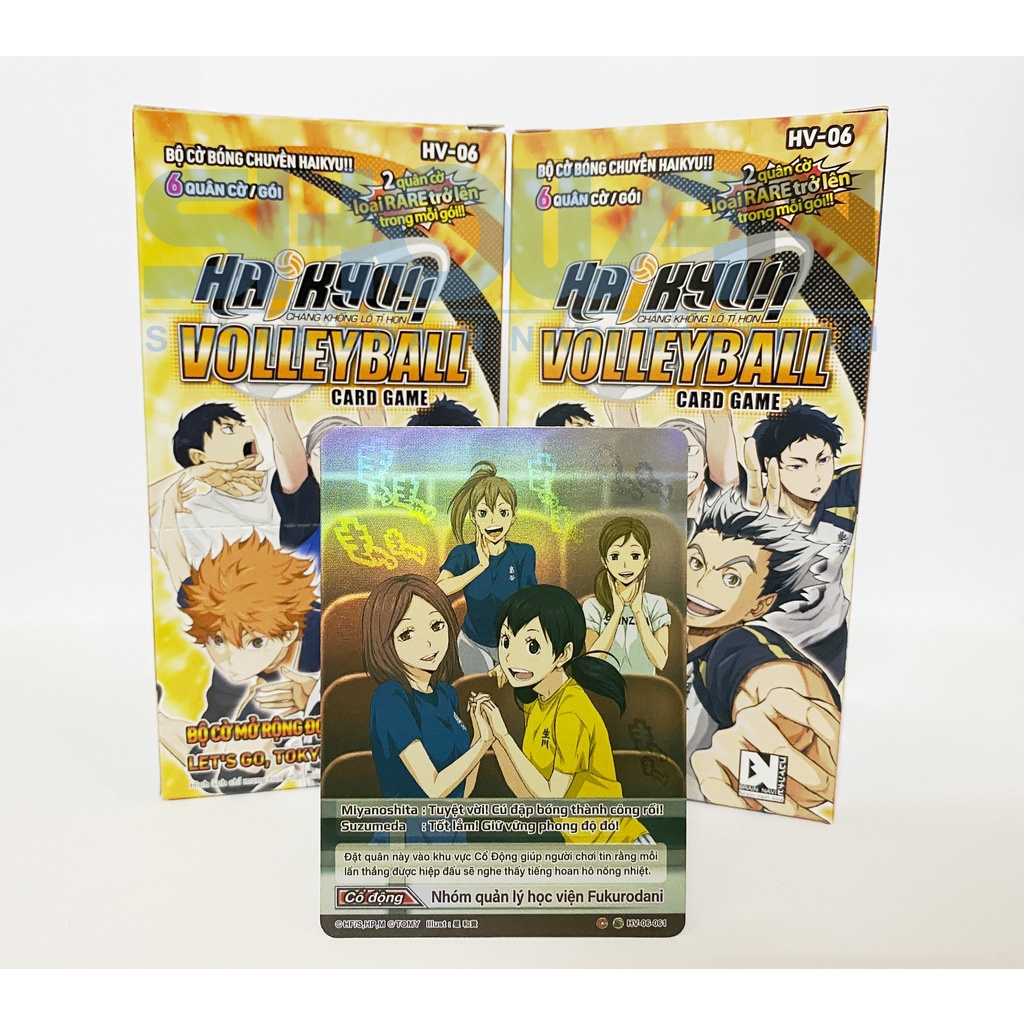 Bộ cờ bóng chuyền Haikyu - Hộp cờ mở rộng HV-06 - Let's Go Tokyo - 1 hộp/24 gói