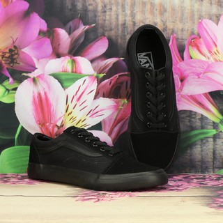 Giày Vải Sneaker VA Nam Cổ Thấp Màu Đen Full