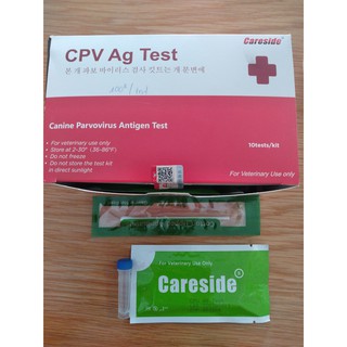 Que test  Parvo, Care trên chó