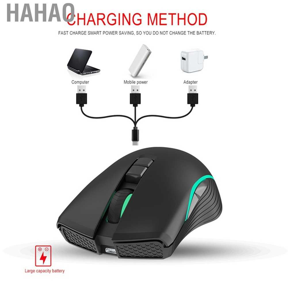 chuột không dây Hahao 2.4ghz 7 Nút Bấm 1600dpi